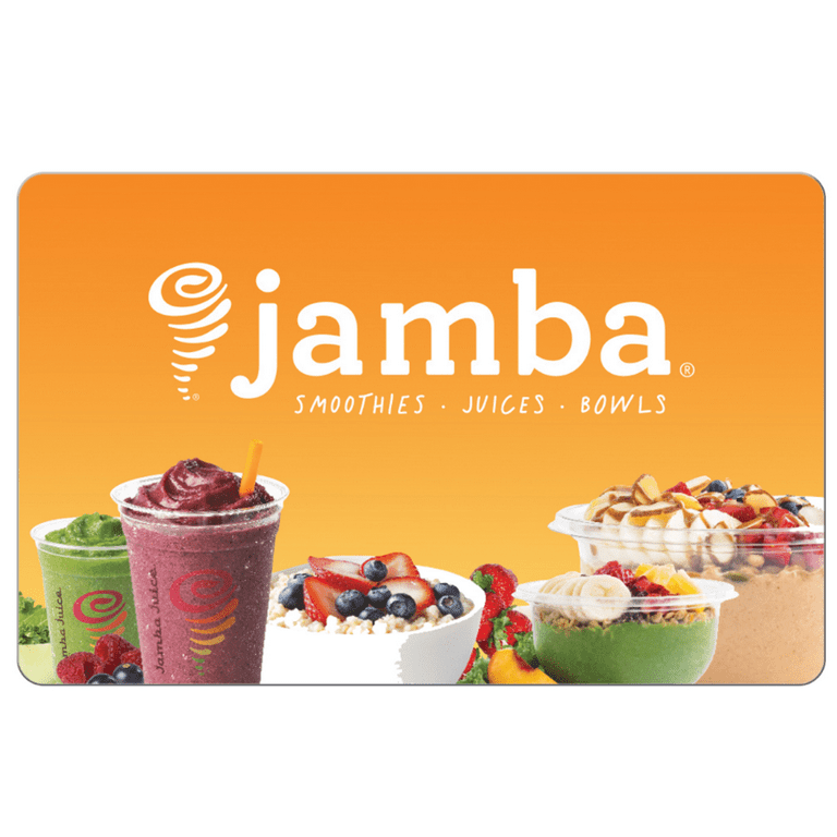 Jamba juice gift card deals