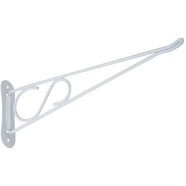 10 in. Decorative Swivel Hanging Plant Bracket N274803, White