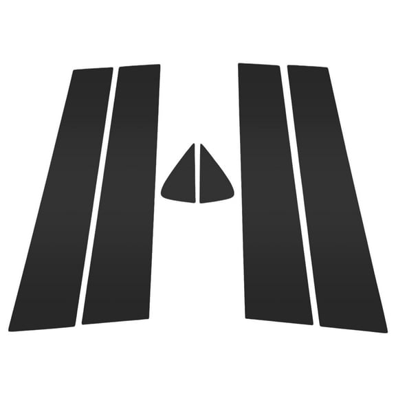 6 Pcs Front Rear Left Right Car Door Pillar Window Trim for Dodge Durango 2011-2020 Anti Scratch Sticker Pillar Posts Door Outer Exterior Cover Black