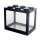 thumbnail image 1 of Acuario Pecera Mini Bloques De Construcción Sunnimix Decoración Para El Hogar Negro Tanque de acuario de escritorio, 1 of 8