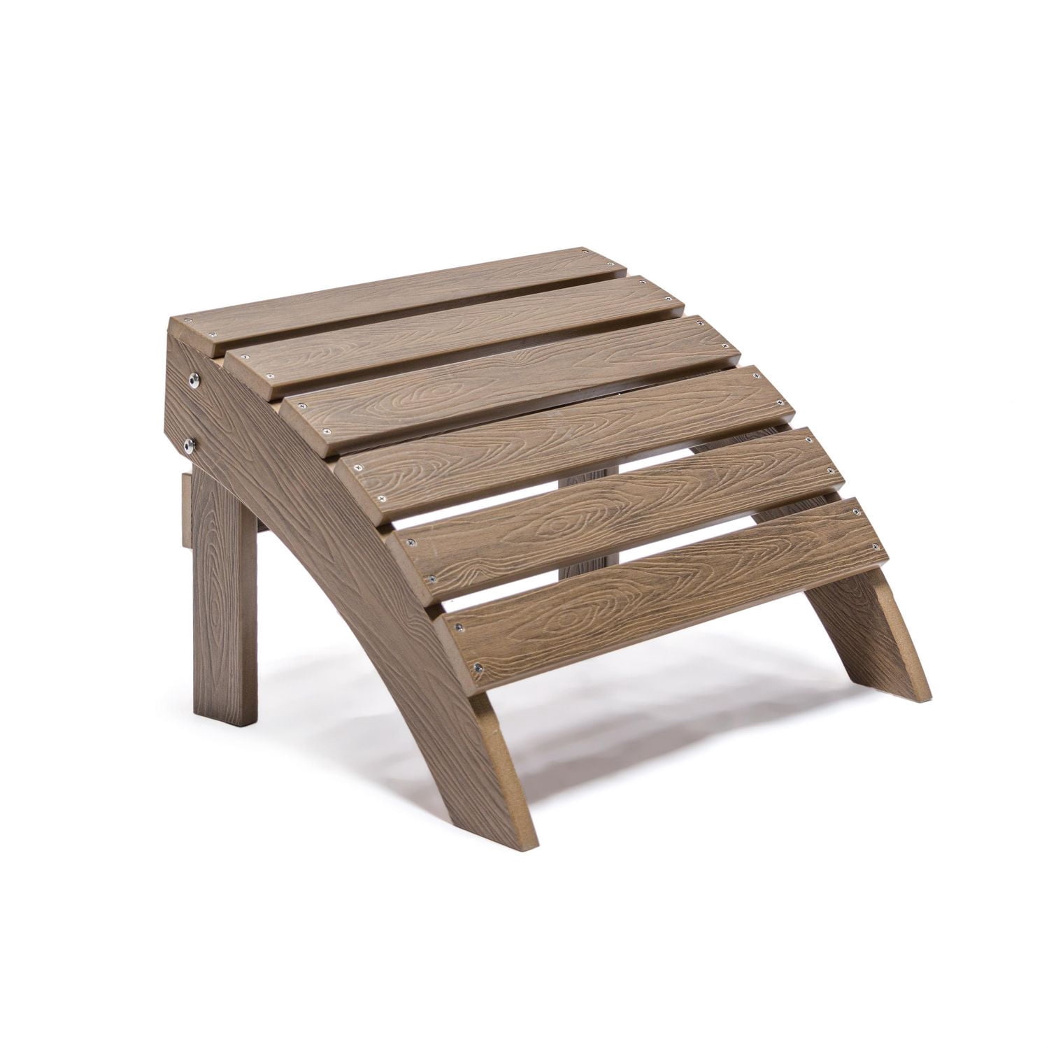 Backyard Lifestyles Outdoor Footrest - UV-Protected Polycarbonate, Brown - Weather-Resistant