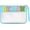 Cyan-beach, variant on Chenille Letter Bag Cute Clear Zipper Stuff Pouch Portable Multi-purpose PVC and Nylon Makeup Bag with Handle for Travel Gym Beach（Cyan Beach）