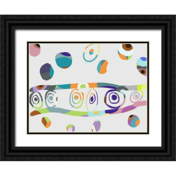 Auda, Christine 32x25 Black Ornate Wood Framed with Double Matting Museum Art Print Titled - Freeform