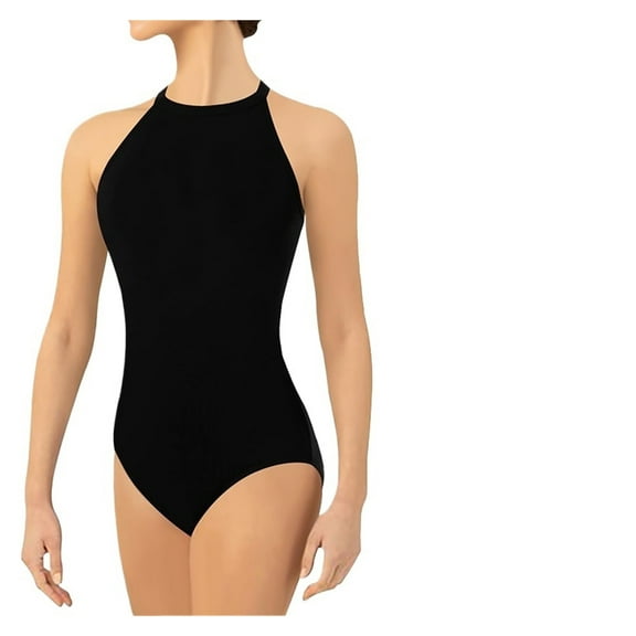 Women's Ballet Dance Leotard Halter Neck Elegant Leotard With Elegant Keyhole Back,Soft Chest Lining Ballet Clothes