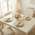 thumbnail image 2 of Sm:)e 15 Inch Round Braided Woven Placemats Set of 4, Cotton Polyester Washable Heat Resistant Placemats, Decor for Kitchen Dining Table and Party(Beige), 2 of 7