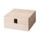 thumbnail image 2 of Caja de madera para recuerdo de dama de honor con cierre, caja para dulces, bricolaje, con bisagras, decorativa, rústica M. Wood, 2 of 9