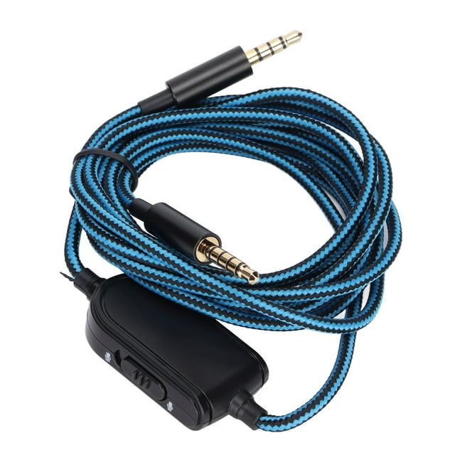 Cable De Audio Para Auriculares, Control De Volumen Cable De Audio Para Auriculares Conector De 3,5 Mm Cable Trenzado Función De Silencio Compatible 78 Pulgadas Para A10 A30