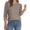 thumbnail image 3 of WIHOLL Long Sleeve Shirts for Women Lightweight Crew Neck Sweaters Fall Womens Tops Dressy Casual Fall Clothes, 3 of 10