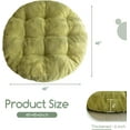 thumbnail image 2 of Papasan Chair Cushion with Corduroy Cover (Without Chair), 48 x 48 Inch Supportive Cushion, Overstuffed Chair Cushion,Green, 2 of 17