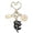 Black, variant on Kawaii Cat Charm Keychains for Backpacks Keys Kitty Cat Owner Gifts for Birthday Christmas Gift for Cat Mom Dad