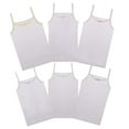 thumbnail image 3 of Buyless Fashion Girls Tank Tops - Sleeveless Cami Tanks Cotton Undershirts for Dance Gymnastics, Kids & Toddler Size (12 Pack) 5-6, 3 of 7
