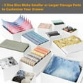 thumbnail image 5 of SpaceAid Drawer Organizer for Clothes, Dresser Drawer Organizer, 12 Pack, White, 5 of 6