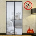 thumbnail image 4 of Magnetic Screen Door, Screen Size 39" x 82" Strong Magnet Door Mesh with Reinforced Hook & Loop for Patio Door, Sliding Door, Black, 4 of 10