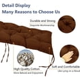thumbnail image 4 of Nvzi Outdoor garden bench cushion, bench cushion, recliner seat cushion suitable for double sofa cushion 47.24*19.68*3.14inch, Brown, 1 piece, 4 of 4