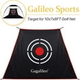 thumbnail image 4 of Gagalileo Replacement Golf Target Cloth, Ladder-Shaped (3.6'-7.8' W x 5' H), High-Impact PVC Center with Adjustable Ropes, 4 of 9