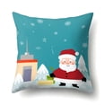 thumbnail image 1 of E Christmas Pillowcase Holiday Decor Throw Pillow Cover For Home Decoration Made Of Polyester Fabric With Christmas Patterns Size 17.7 By 17.7 Inches 1 Piece Set For Sofa Bed And Couch, 1 of 4