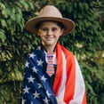 thumbnail image 6 of Striped Star Small Tie Pretied Adjusted Necktie Neckwear for Independence Day, 6 of 16