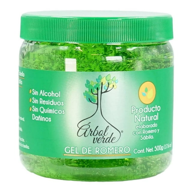 Gel para cabello Árbol Verde de romero y sábila 500 g