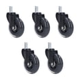 thumbnail image 2 of Roulette de Chaise Droite, 5 Pcs Grande Capacité de Charge Résistant aux Rayures Roue Pivotante de Chaise de Remplacement, 2 of 7