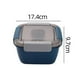 thumbnail image 3 of Fiambrera de plástico con tenedor, caja para salsa, caja de picnic apta para microondas, conservante de ensalada y fruta-C, 3 of 5