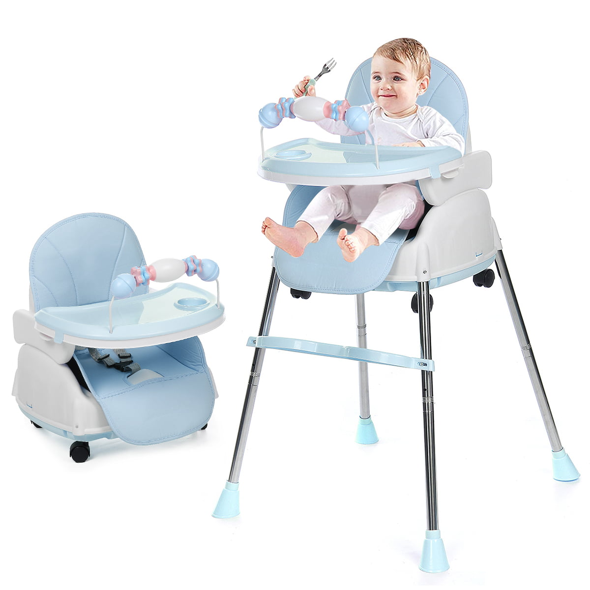Baby portable high chair seat safety belt foldable sacking dinning seat beltRSPF 