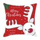 thumbnail image 3 of XWSHYW Almohada Fundas de Almohada Navideñas de 18,0X18,0 Pulgadas, Diseño de Copo de Nieve y Ciervos, Color Rojo y Blanco, Fundas de Cojines Decorativos de Navidad para El Hogar, Sofá, Cama, Decorac, 3 of 6