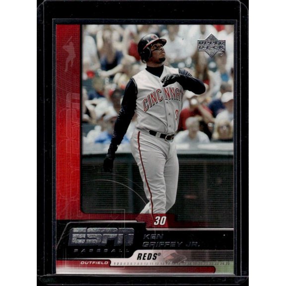 Collectible 2005 Upper Deck ESPN Ken Griffey Jr. #27 Cincinnati Reds Baseball Card Cincinnati Reds MLB BASEBALL Trading Card