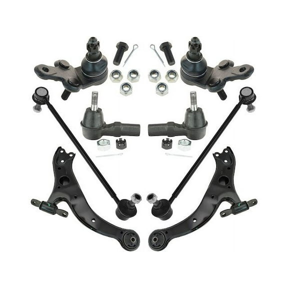 Front Control Arm Ball Joint Tie Rod and Sway Bar Link Kit 8 Piece - Compatible with 1998 - 2004 Toyota Avalon 1999 2000 2001 2002 2003