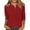 Red, variant on Tiqkatyck Womens Tops Clearance, Women's Fashion Button Up 3/4 Sleeve Solid Color T Shirt Shirts for Women, Summer Tops for Women 2024 Black L