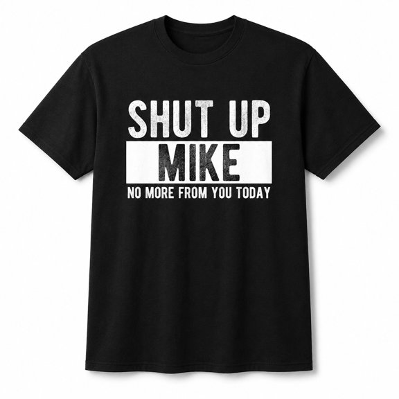 Funny Mike Name Graphic T-Shirt, Unisex Classic Fit Cotton Tee