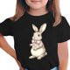 thumbnail image 2 of Blusas y camisas de manga corta con cuello redondo Camiseta estampada de manga corta de Pascua para niños Cuello redondo Manga corta Casual Versátil Para niñas Niños Top de poliéster, 2 of 5