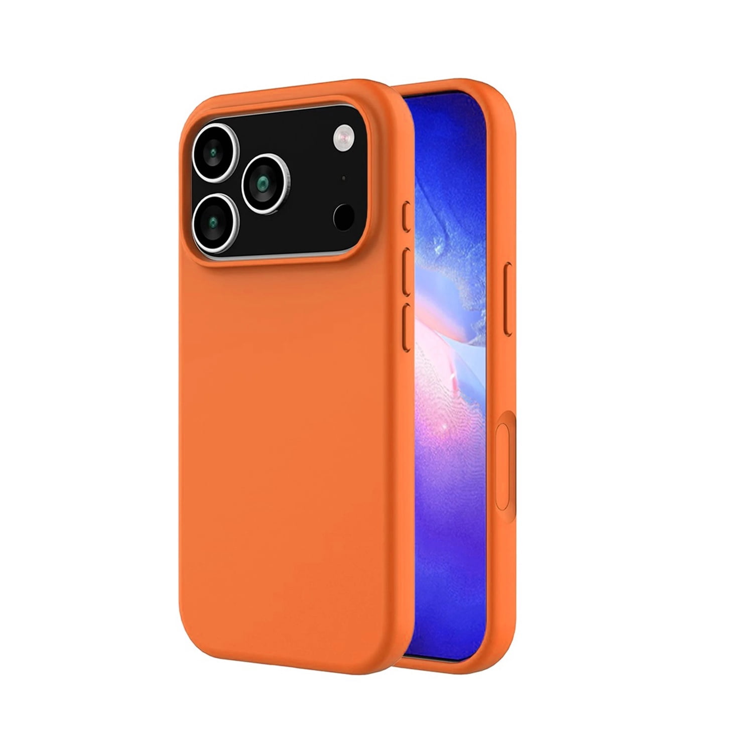 Comfortable Grip Silicone Case for iPhone 17 Pro Max - Orange