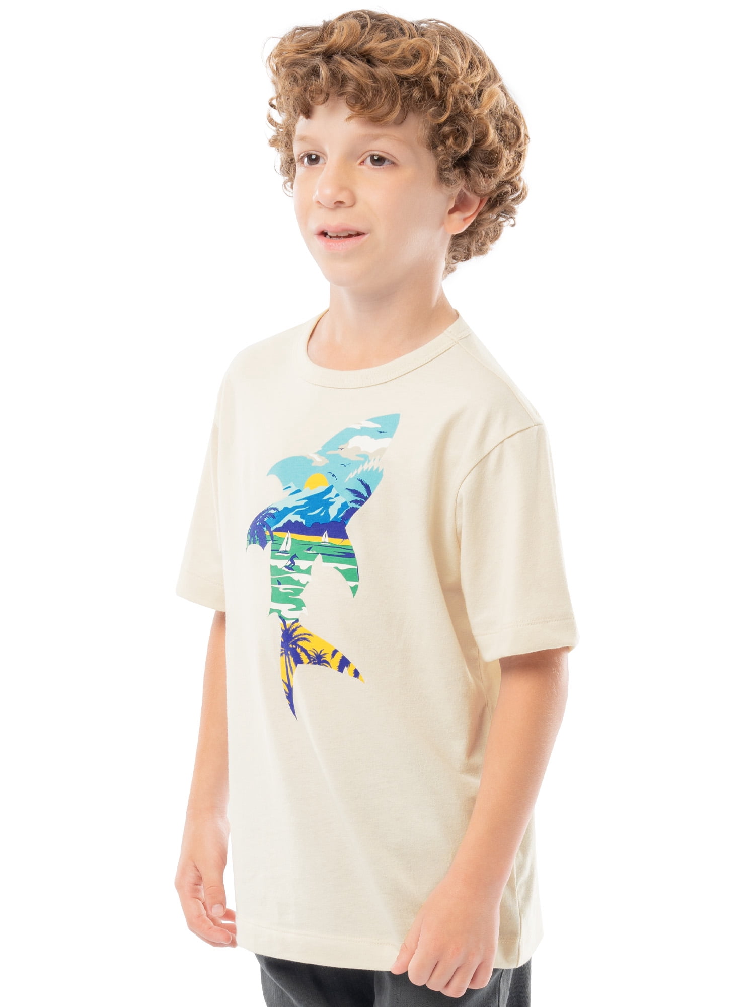 Boy's Short Sleeve Elevated Graphic T-Shirt 2-Pack, Sizes 4-18