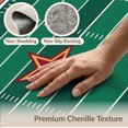 thumbnail image 6 of ODIKA 2'x3' Washable Throw Rug Stripe Lone Athletic Field Cave Motif Vintage Football Gridiron Refined for Hallway, Study Room, Non-Slip Low Profile, Flatwoven, 6 of 7