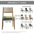 thumbnail image 7 of HELLHERO Butterfly Flower Print Seat Covers for Dining Room Chairs, Stretch Chair Seat Slipcovers for Kitchen, Chair Covers Slipcovers, Kitchen Decor, Green, 7 of 7