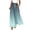 Cyan, variant on Wide Leg Pants for Women Gradient Flowy Hem Elastic Waist Trousers with Drawstring Thin Breathable Loose Fit Elegant Pants Pink 2XL