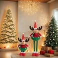 thumbnail image 2 of Vggrvlo Reindeer Fall Decorations for Home Christmas Decorations Indoor Elk Xmas Decorative Hanging Ornaments for Holiday Party Decor Kids Gifts, 2 of 8
