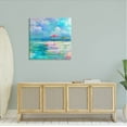 thumbnail image 2 of Stupell Industries Umbrella Beachscape Watercolor Mirage Painting Gallery Wrapped Canvas Print Wall Art, Design by Paul Brent, 2 of 7