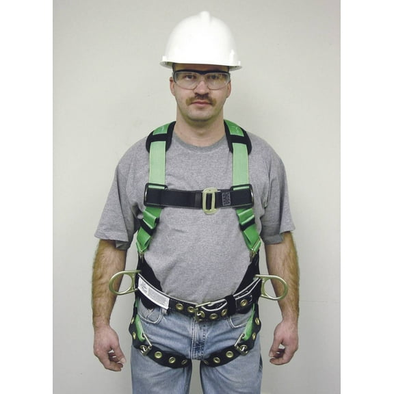 Miller 650T-61 Green Pull-Up Adjustment Harness with Side D rings