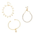 thumbnail image 1 of Set tres pulseras doradas CYRA con dijes de estrellas, 1 of 3