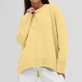 thumbnail image 5 of FAIWAD Women's Knit Ribbed Sweater Round Neck Drop Shoulder Casual Loose Pullover Sweater, 5 of 5
