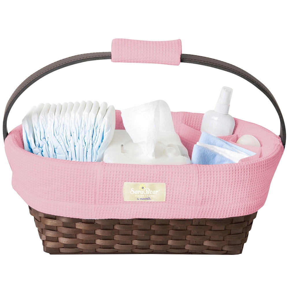 Munchkin SaraBear Portable Diaper Caddy Pink
