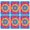 Red and Yellow, variant on 6 Pcs Orange and Blue Tie Dye Pattern Funny Kitchen Towels, Microfiber Dish Towels, Kitchen Tea Towels Set 18" X 26"