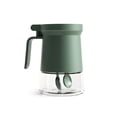thumbnail image 1 of Bearachild Tarro de especias Botella de cocina de vidrio vacía Recipiente de condimentos resistente a la temperatura recargable Tapa de plástico lavable Organizadores de utensilios de cocina Verde Bearachild HA063202-01, 1 of 6