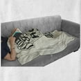 thumbnail image 6 of Ice Cream Soft Flannel Fleece Blanket, Grunge Style Cool Ice Cream for Hot Summer Days Words Lifestyle Print, Cozy Plush for Indoor and Outdoor Use, 70" x 90", Coconut Charcoal Grey, by Ambesonne, 6 of 6