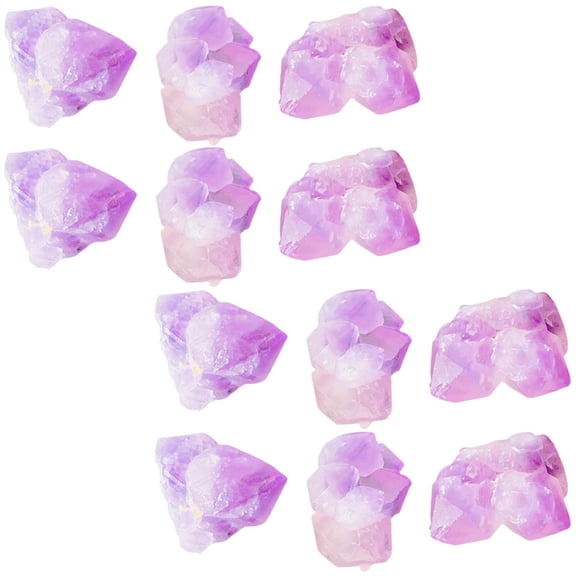 ifundom Amethyst Crystal Decorative Stones for Home and Office, Natural Healing Rocks for Relaxation, Energy, 1 Pack
