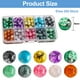 thumbnail image 2 of Laklulu Paquete de 200 cuentas de piedras preciosas naturales, piedras preciosas redondas de 8 mm, cuentas de piedra de 10 colores, cuentas mixtas para collares, joyería artesanal y decoración, 2 of 7