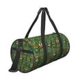 thumbnail image 3 of Haiem Mask And Palm Leaves Pattern Gym Bag for Women Men, Waterproof Travel Duffel Bags, Personal Item Travel Bag Weekender Bag with Shoes Compartment & Wet Pocket, 3 of 8
