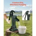 thumbnail image 4 of VEVOR Well Hand Pitcher Pump, 25 ft Maximum Lift, Antique Cast Iron Manual Hand Water Pump, NPT 1-1/4 in Connection, Easy Installation, Old Fashioned for Outdoor Garden, Pond, Backyard, Farm, Green, 4 of 9