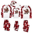thumbnail image 6 of Odeerbi Christmas Pajamas for Family Holiday Long Sleeve Family Christmas Pajamas Matching Sets Kids Christmas Plaid Printed Blouse Tops + Pants Sleepwear Family Matching PJs Set Red, 6 of 6